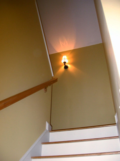 Stairs and wall