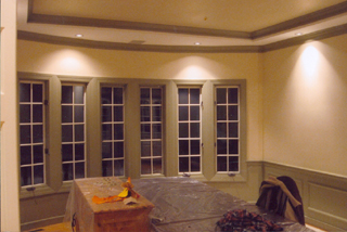 Bay window and walls